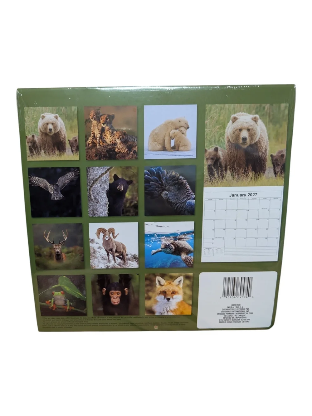 Wildlife 2027 12-Month Calendar